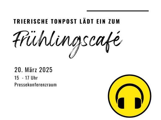 Einladung zum Frühlingscafé am 20. März