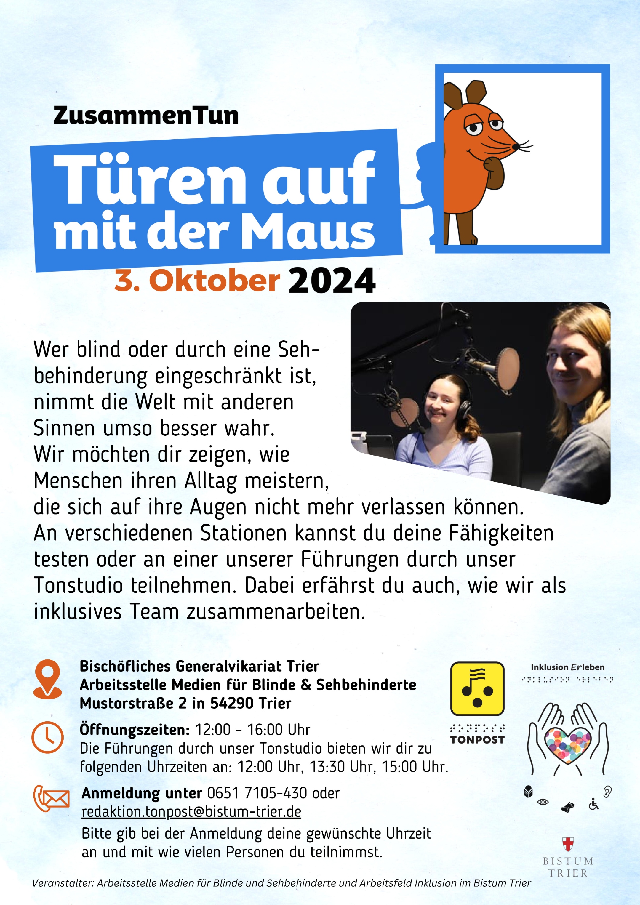 Plakat Türöffner-Tag am 3.10.24